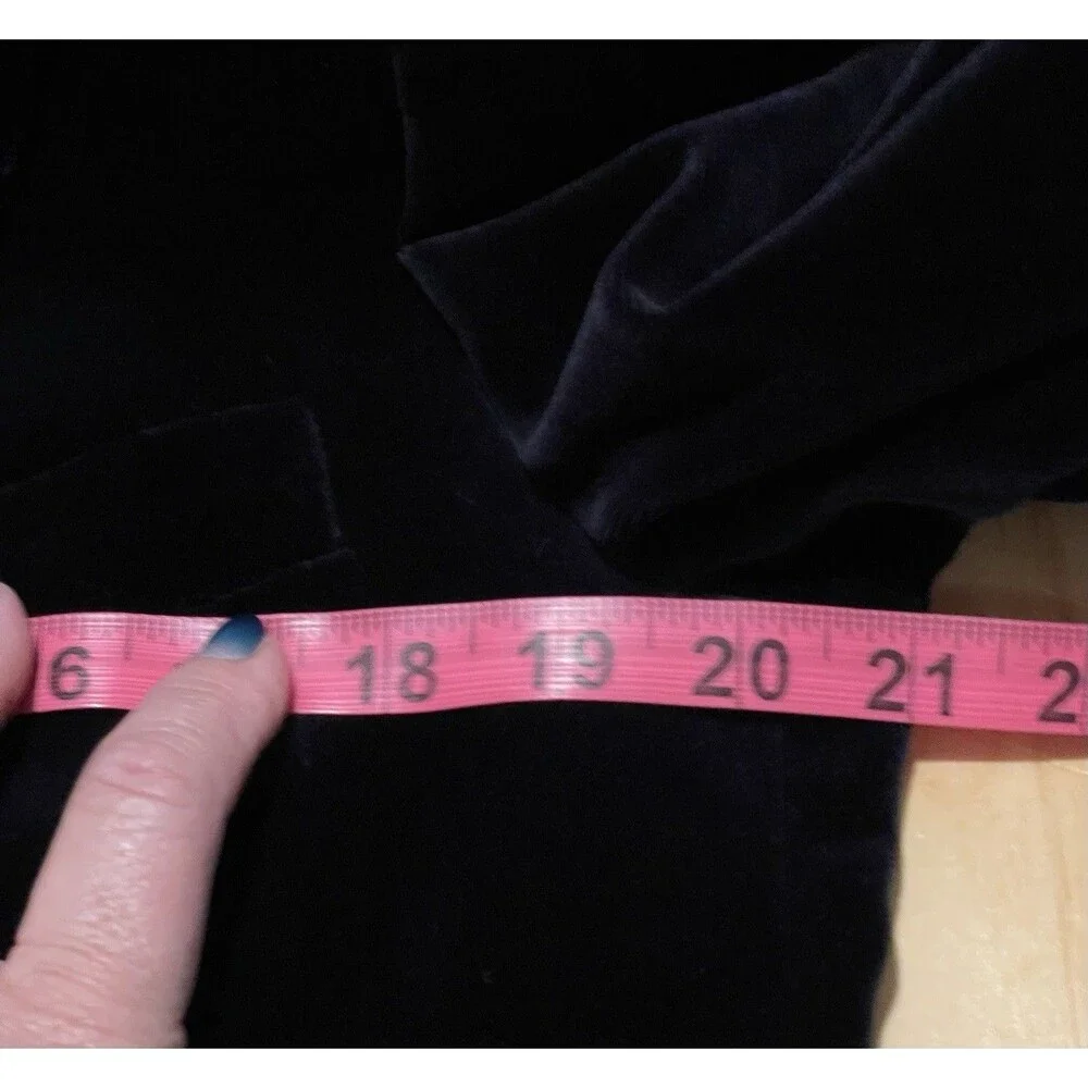 Yves Saint Laurent Sz42 Midnight Blue Velvet 2 button Smoking Jacket Vintage